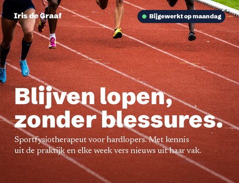 De site van sportfysiotherapeut Iris: Blijven lopen, zonder blessures